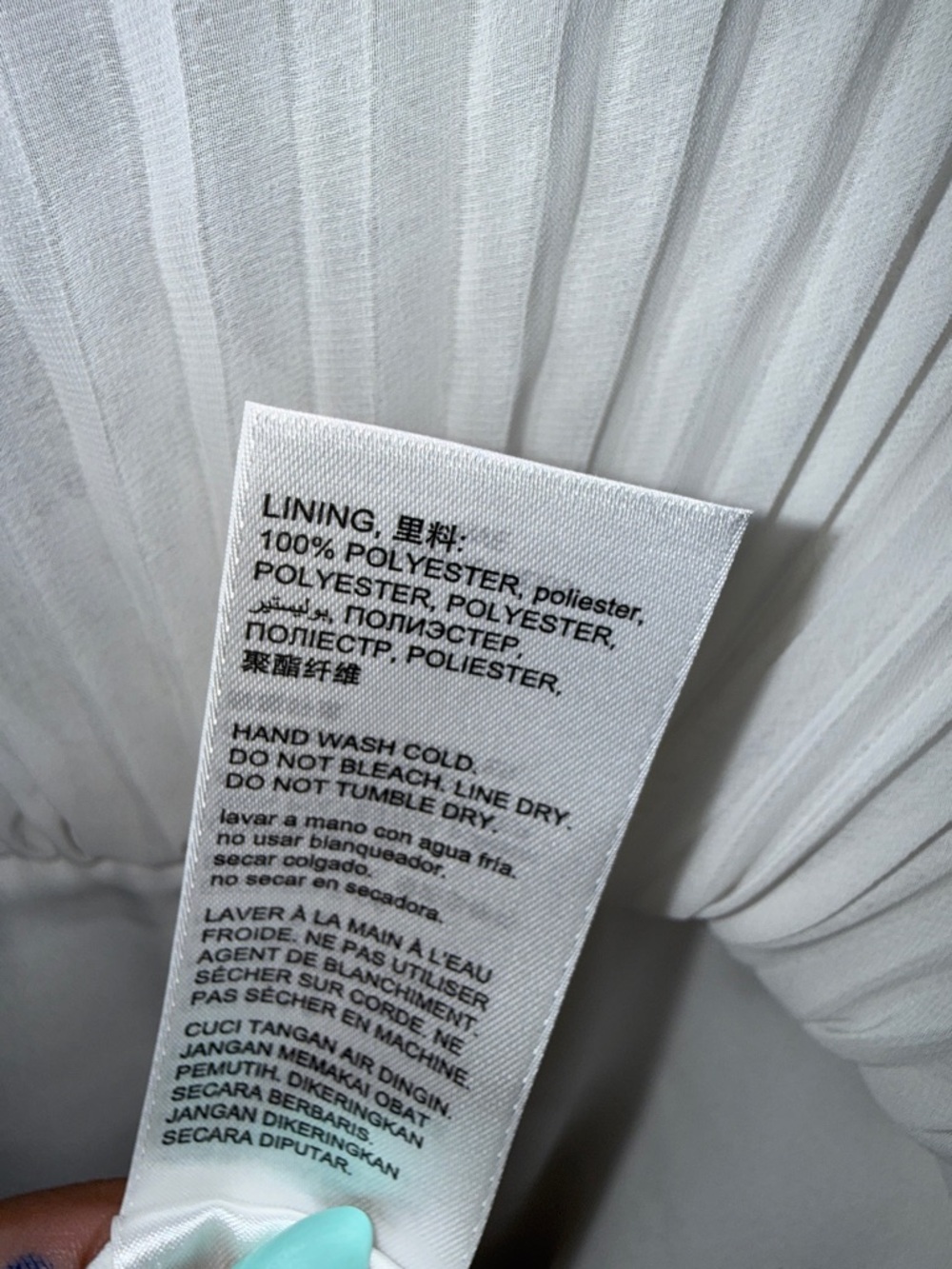 bebe White Lace Pleated Maxi Dress - Picture 5 of 7